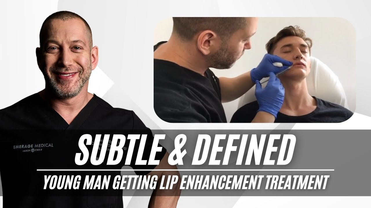 Young Man Getting Lip Enhancement Treatment | Male Lip Injections with Dr. Jason Emer