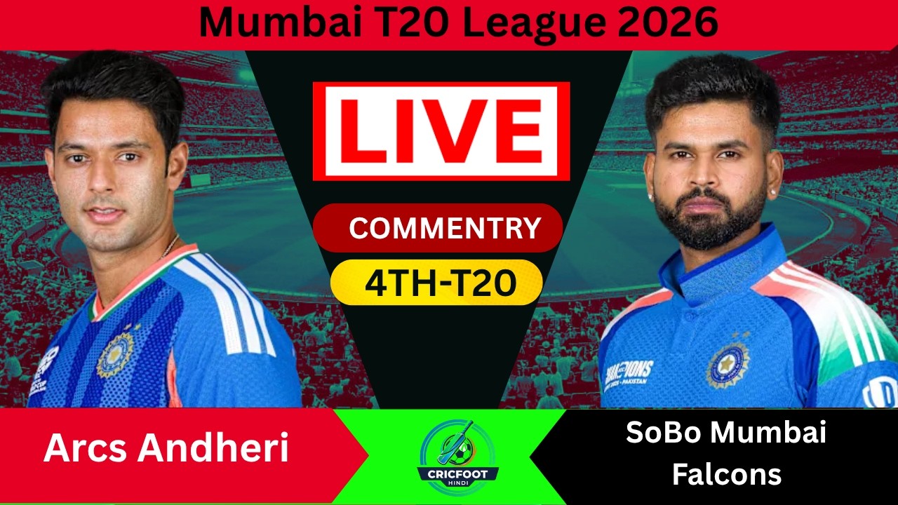 🔴:AA vs SMF Live Score | ARCS Andheri vs SoBo Mumbai Falcons Live Commentary | T20 Mumbai 2026