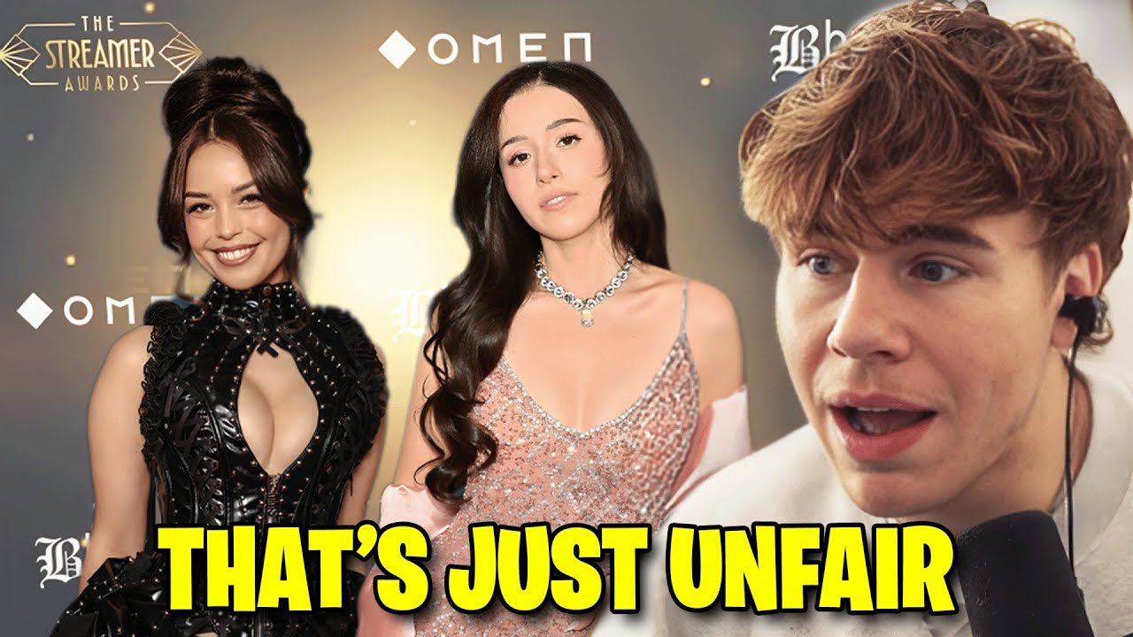 Blau reacts to Valkyrae & Pokimane's Dress in Streamer Awards