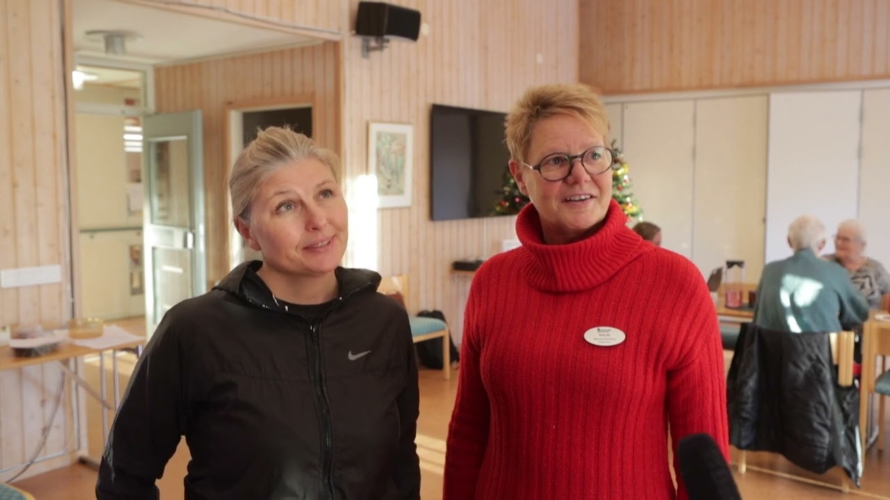 Balansträning hjälper pensionärer i Stöde att klara halkan