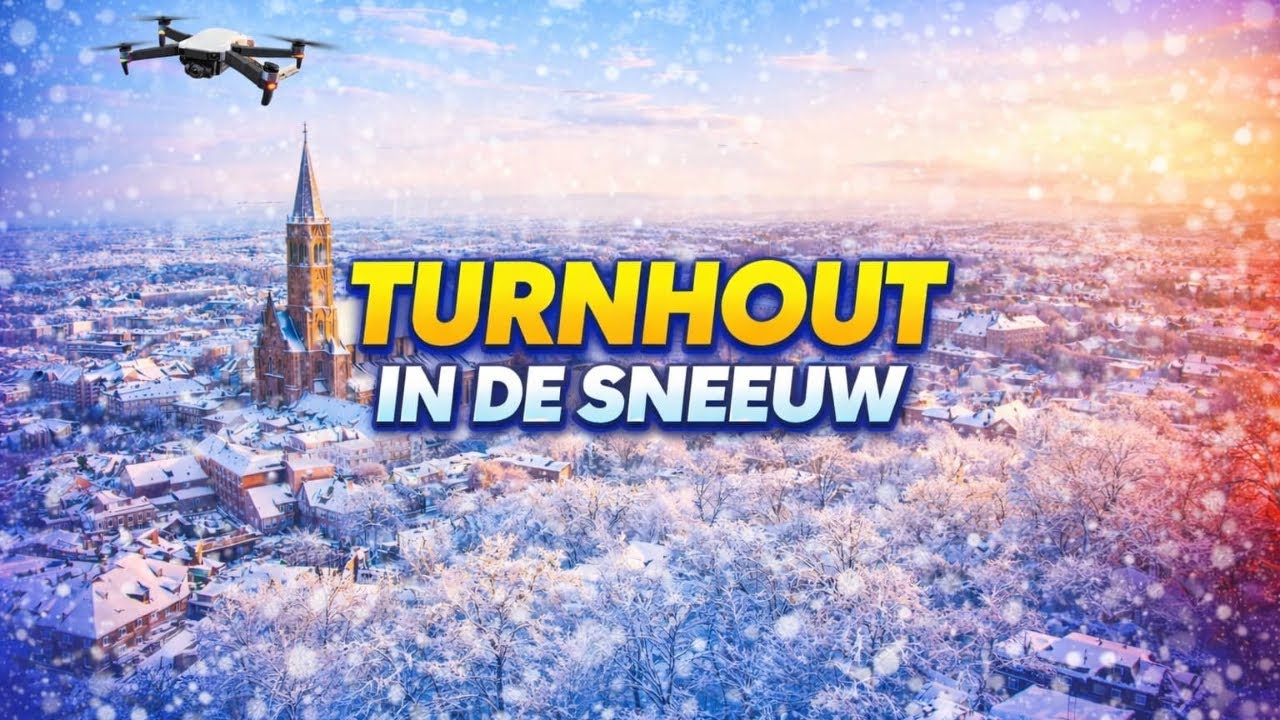 Turnhout van Boven ❄️ | Adembenemende Dronebeelden in de Sneeuw
