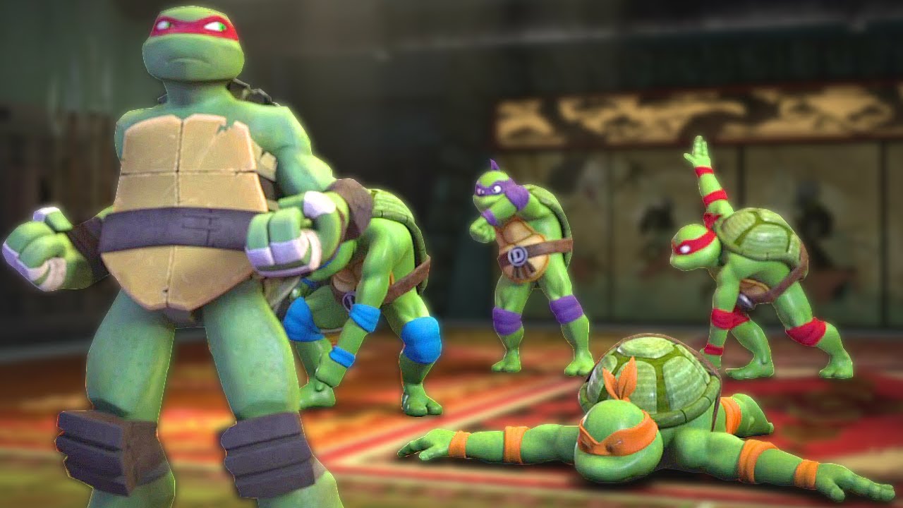 Teenage Mutant Ninja Turtles Legends - Эпизод 102 - Забавный монтаж тренировок черепашек