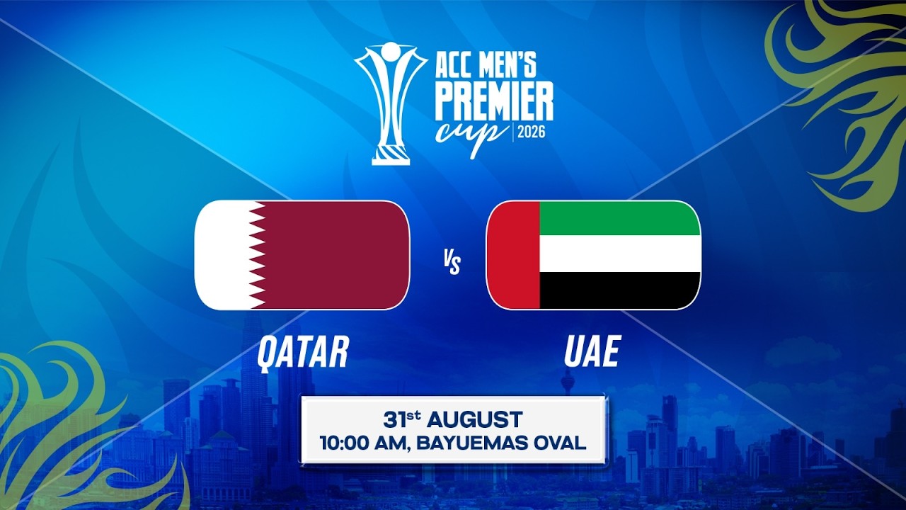 QATAR vs UAE | ACC Men's Premier Cup (50 Overs) 2026 | Match 3