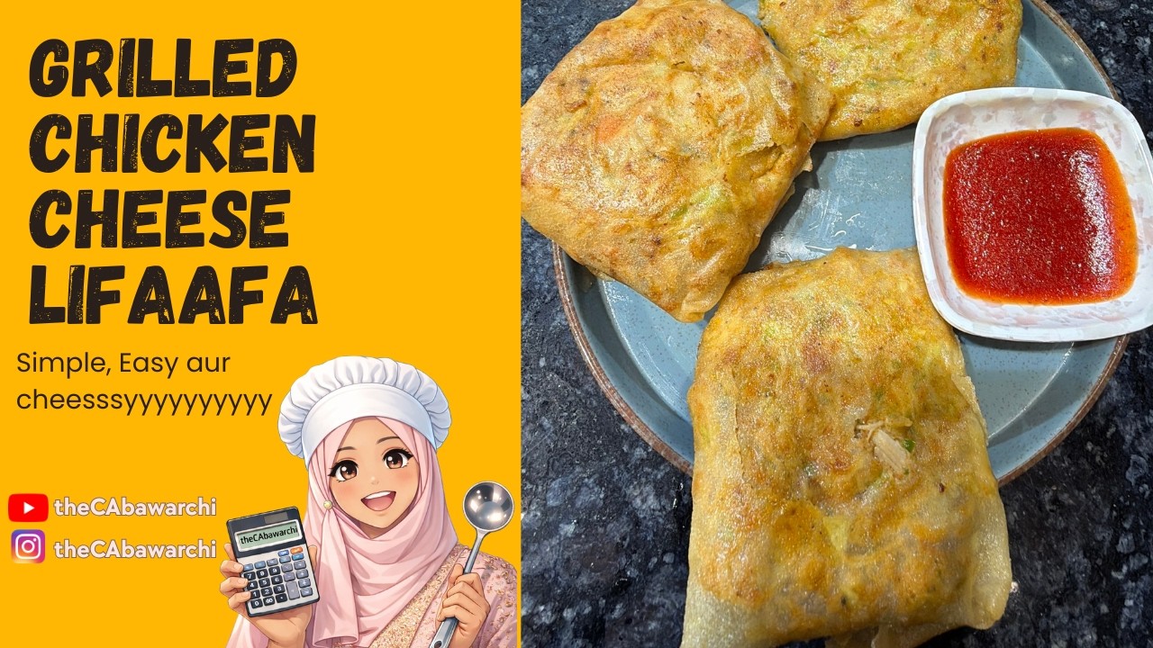 Grilled Chicken Cheese Lifafa – Crispy Bahar, Cheesy Andar