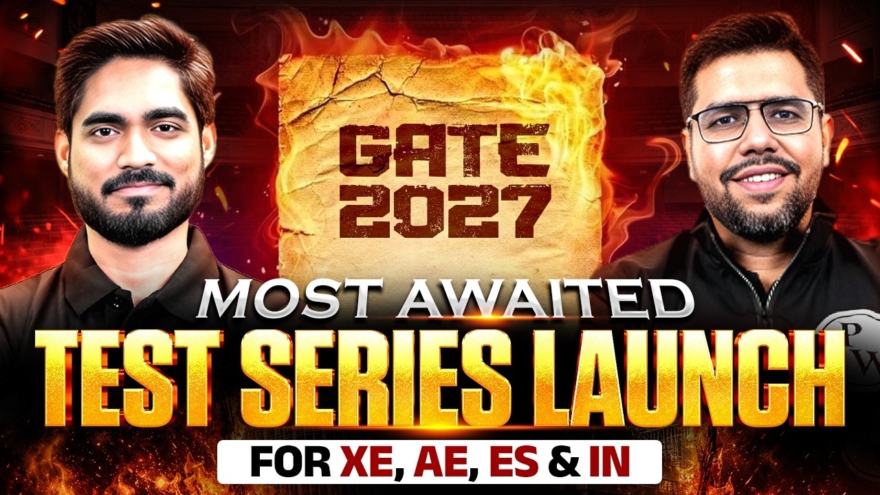 GATE 2027 Test Series for XE, AE, ES & IN | India&rsquo;s Most Awaited GATE 2027 Test Series Launch 🚀