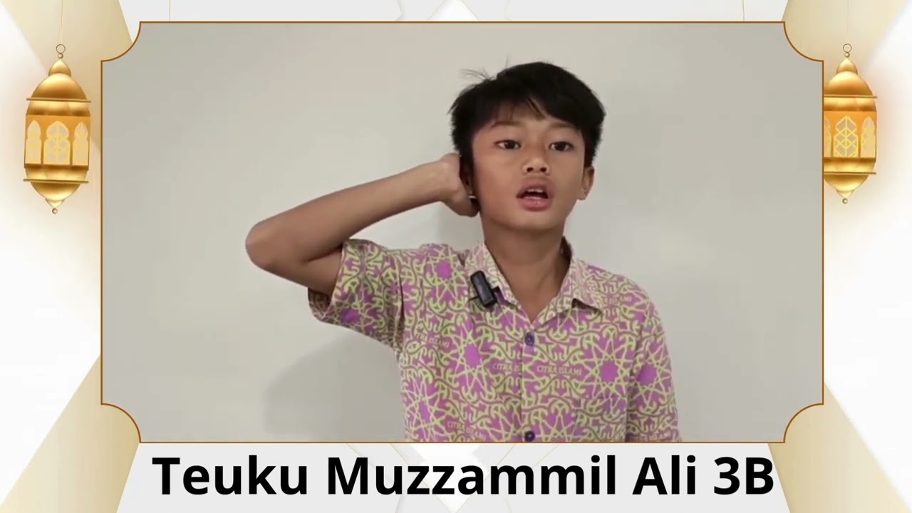 Ramadhan Kids Series 1447 H Adzan Magrib Oleh Tengku Muzzammil Kelas 3B