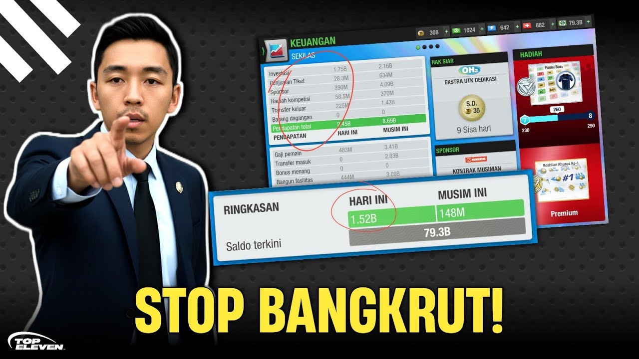 CARA HEMAT UANG 🤑 TOP ELEVEN 2026 ⚽ | Tips Manajemen Klub & Strategi Finansial