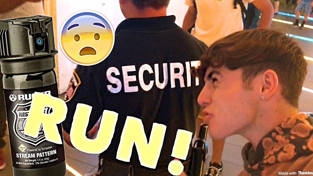 WE GOT THREATENED WITH PEPPER SPRAY!!! 😩