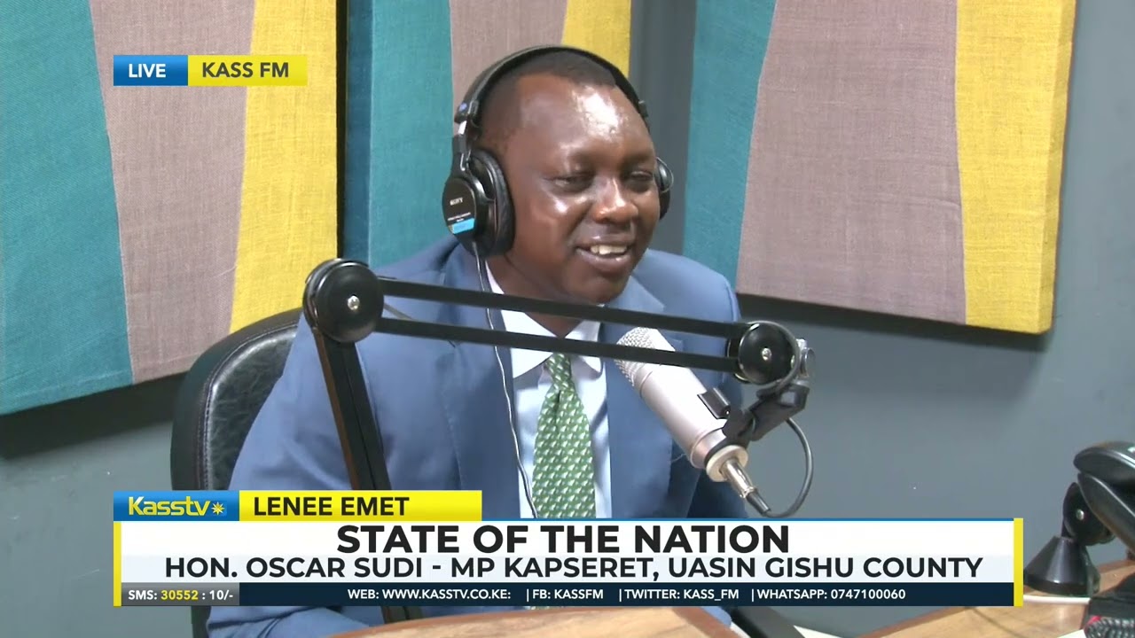 Kapseret MP Oscar Sudi live on Kass Lenee Emet hosted by Boaz Kemboi and Trizer Cherorot ~Part one