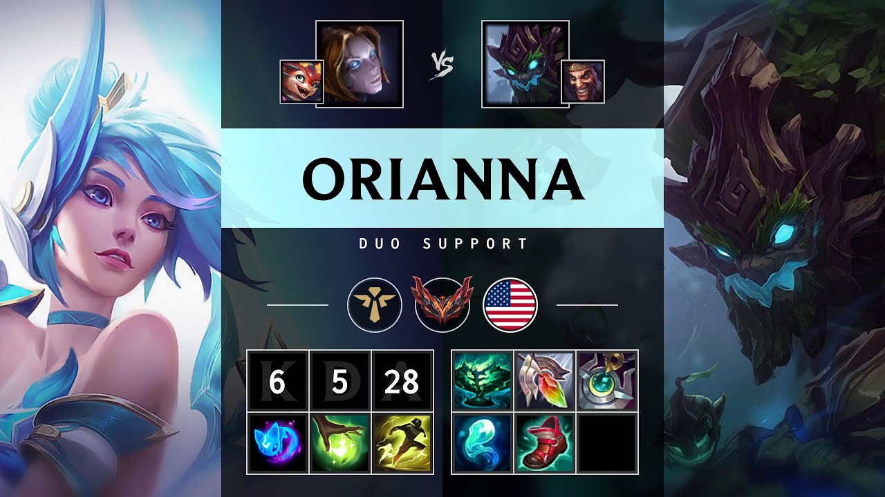 Orianna Support vs Maokai - NA Grandmaster Patch 25.20