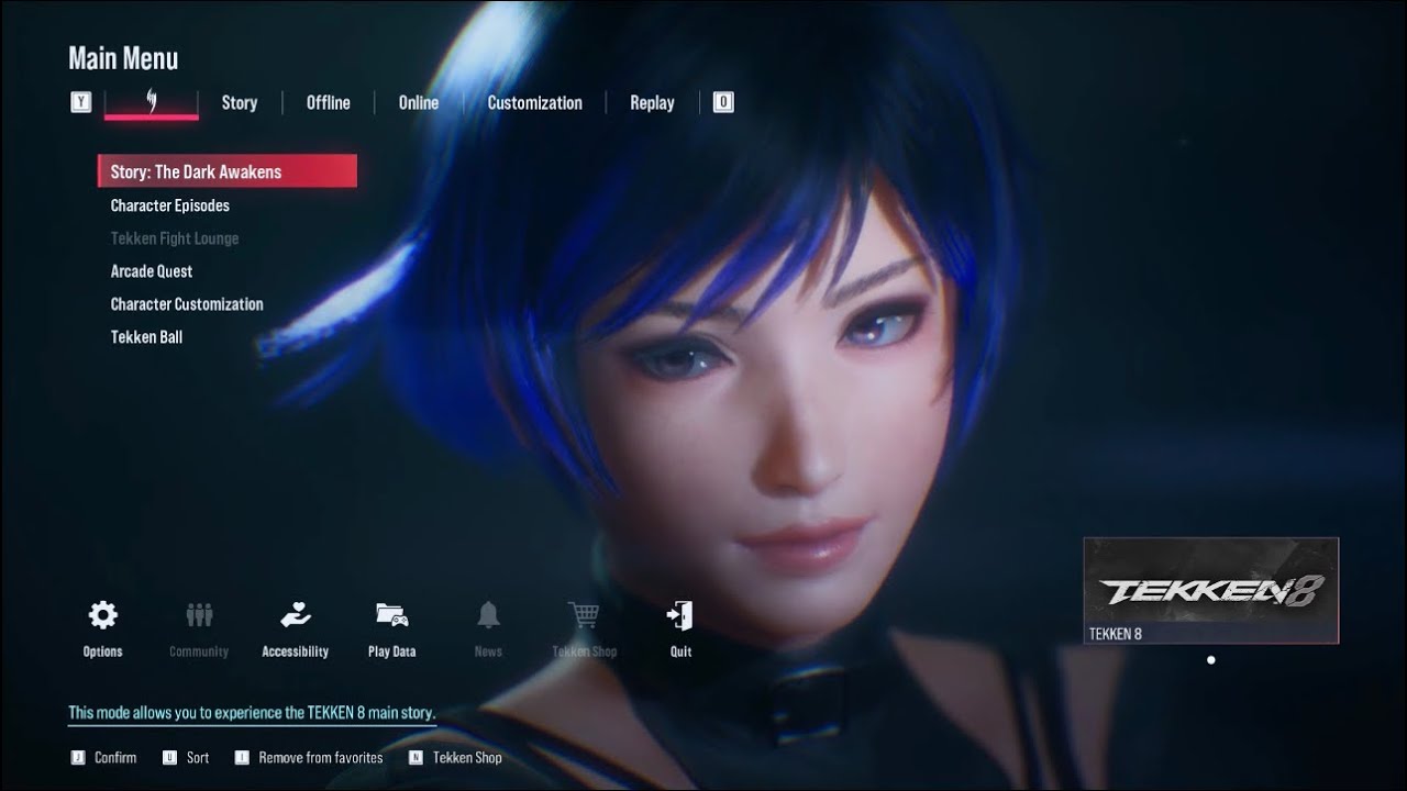 TEKKEN 8 Main Menu Character - Reina