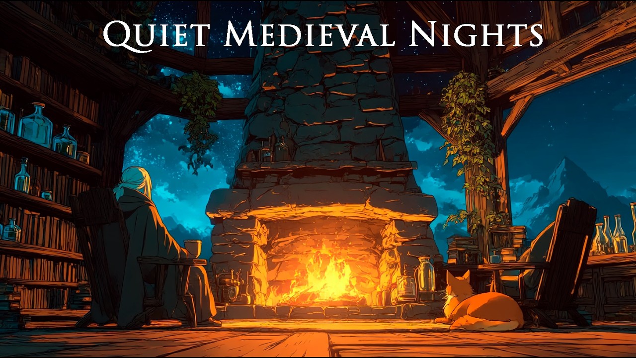 Medieval Night Ambience | Relaxing Music for Calm, Work, and Study