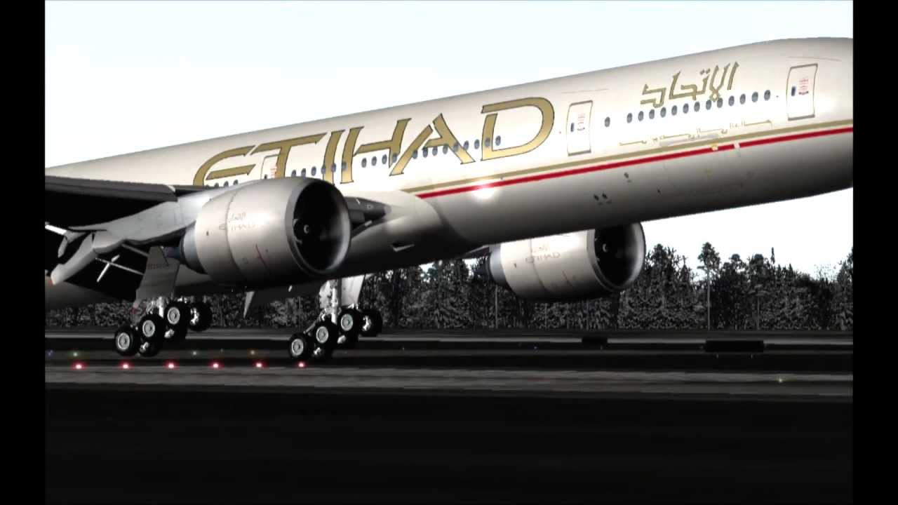 Etihad Airways Boeing 777-300ER | X-Plane 9 |