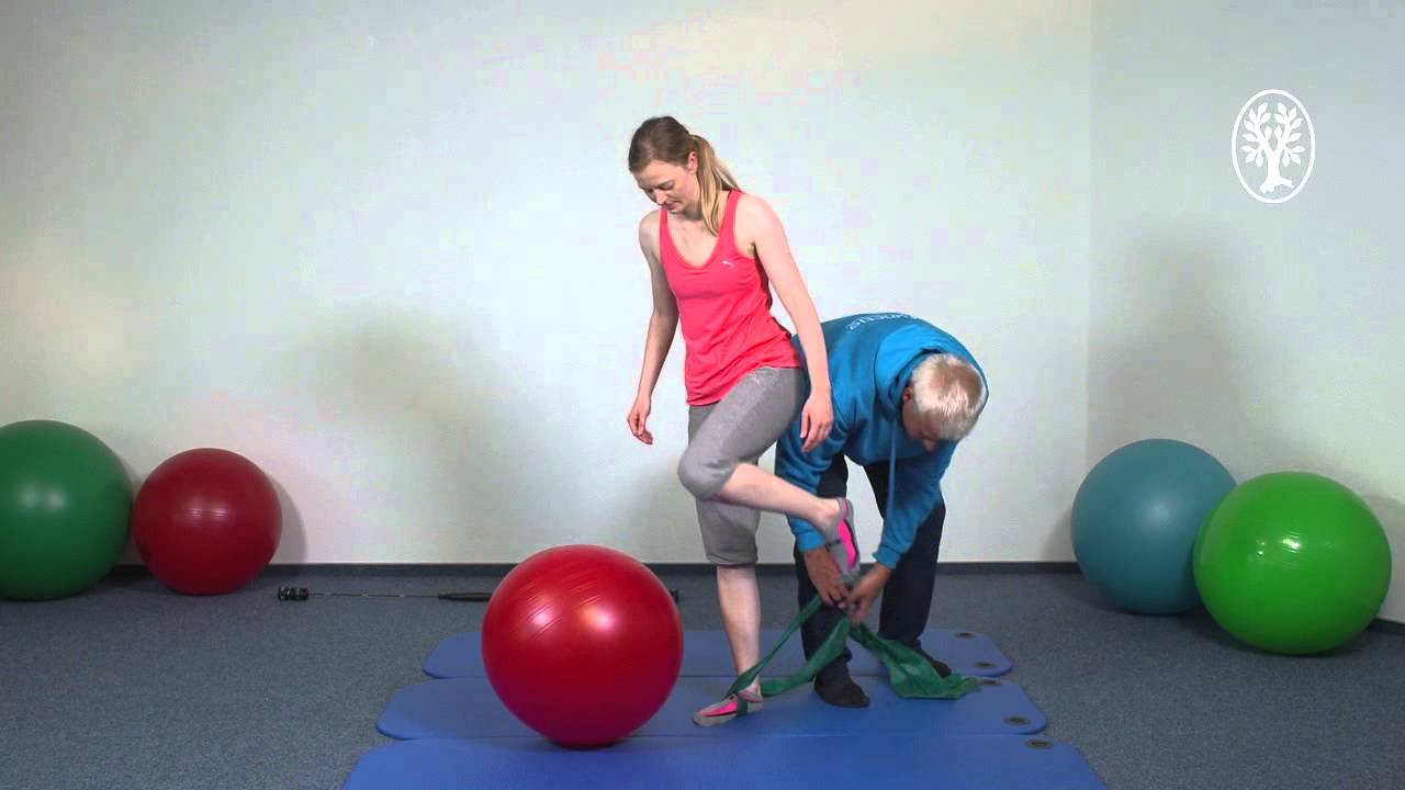 Thera-Band, Stabilisation von Hüfte und Beinachse