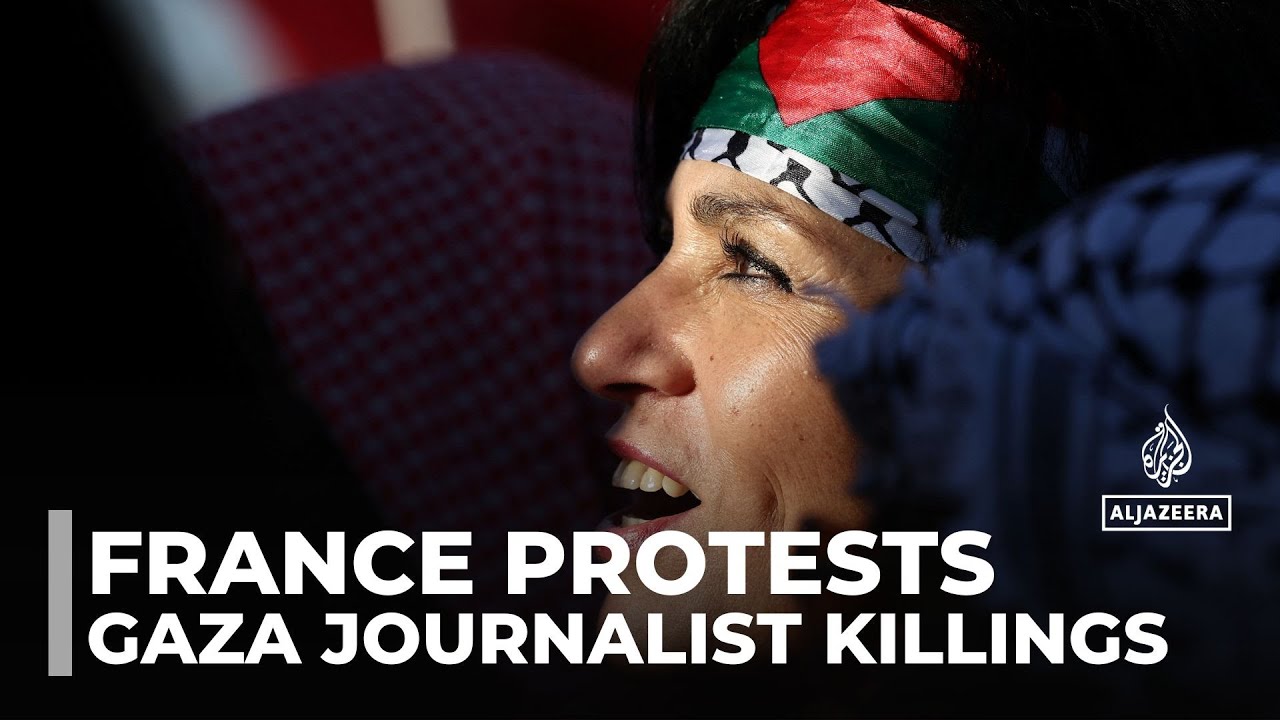 France solidarity protest: Journalists denounce killing of colleagues in Gaza