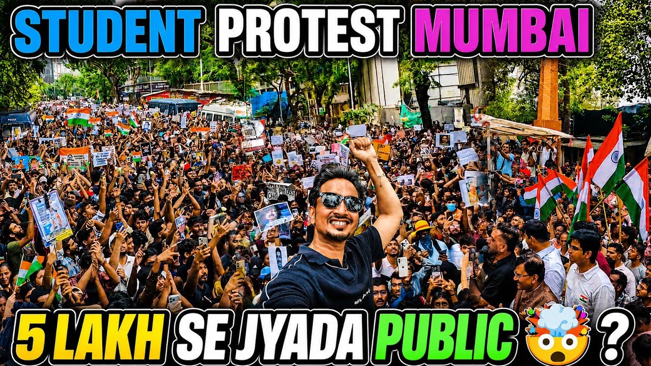 5 Lakh se Jyada Public? 😱 Mumbai Student Protest | Biggest Crowd at Shivaji Park