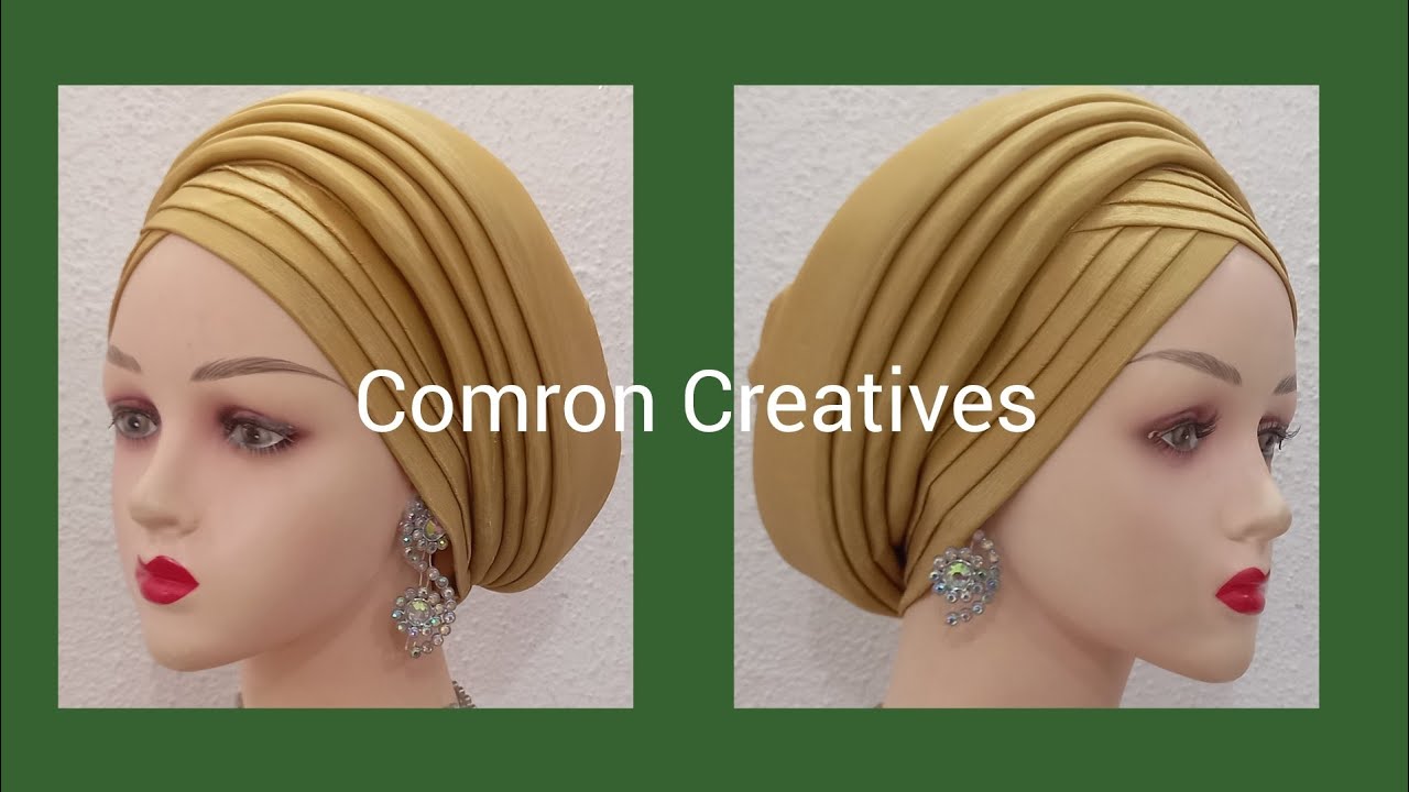 How I made this unique padded pleated turban cap, 