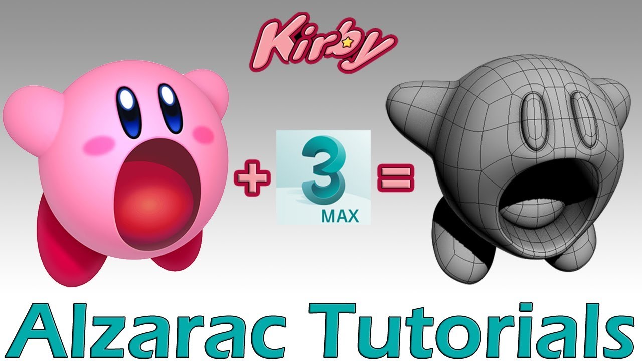 3ds max tutorial - Modelando a Kirby (Spanish Audio)