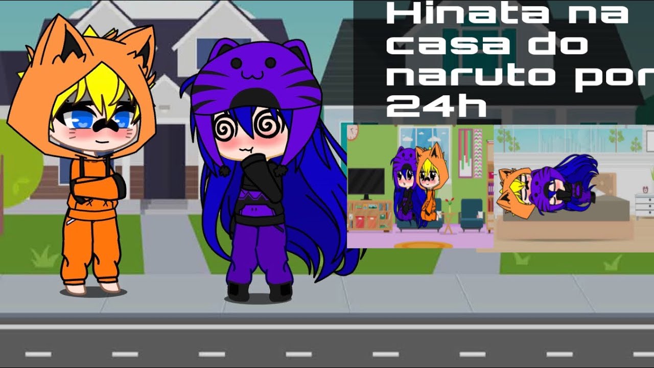 Hinata 24h na casa do naruto( gacha club) #naruto #hinata #24h #naruhina