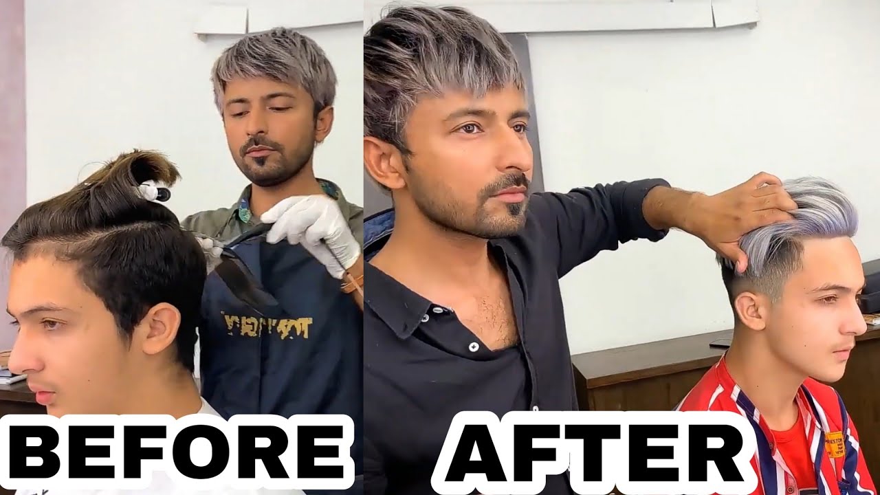 HAIR COLOR OF UMER BUTT BY QAISER BALOCH | TONY AND GUY | UMER BUTT ....