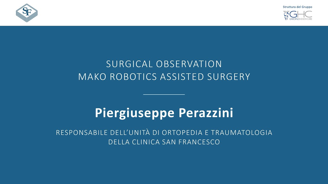 Piergiuseppe Perazzini racconta l'importanza della formazione per la chirurgia robotica