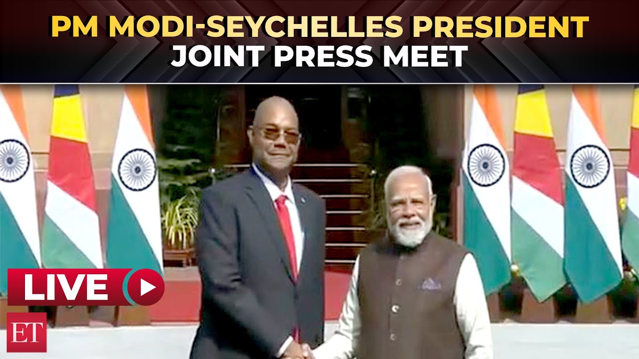 LIVE: PM Modi, Seychelles President Herminie hold joint press meet at Hyderabad House, Delhi