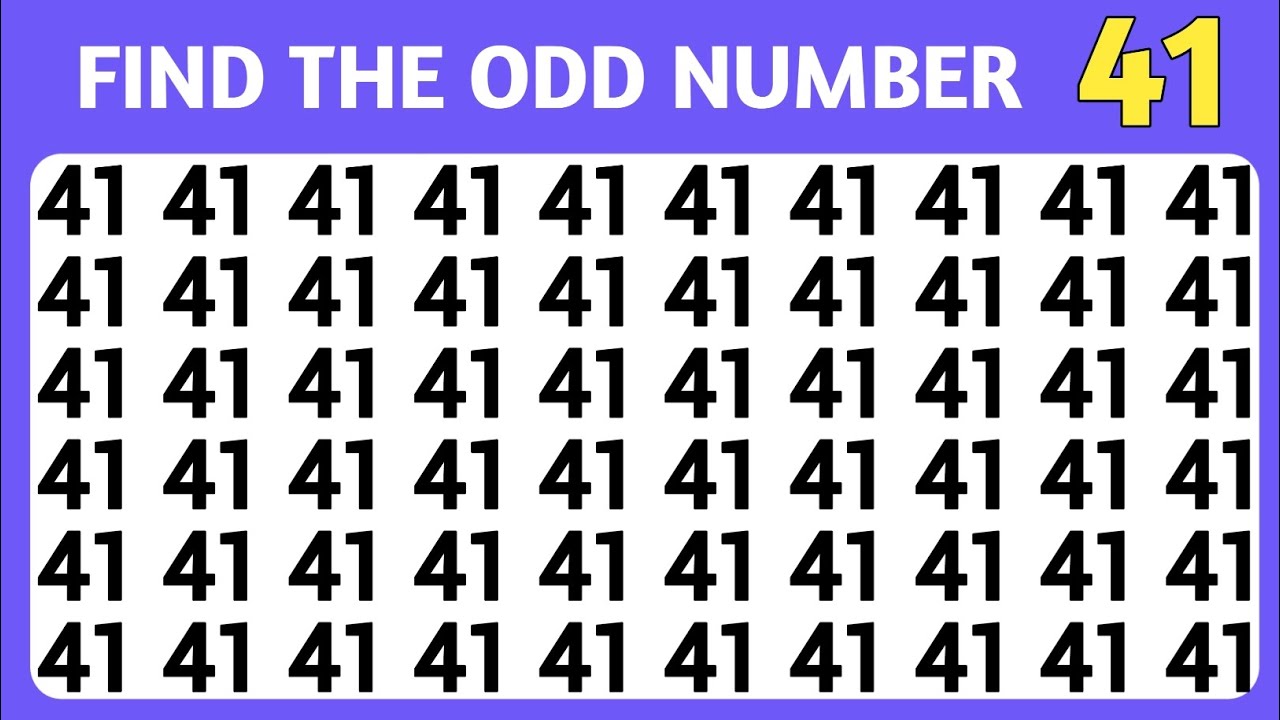 Find The Odd One Out Number | Test Your Observation skills With This Fast Number Game!