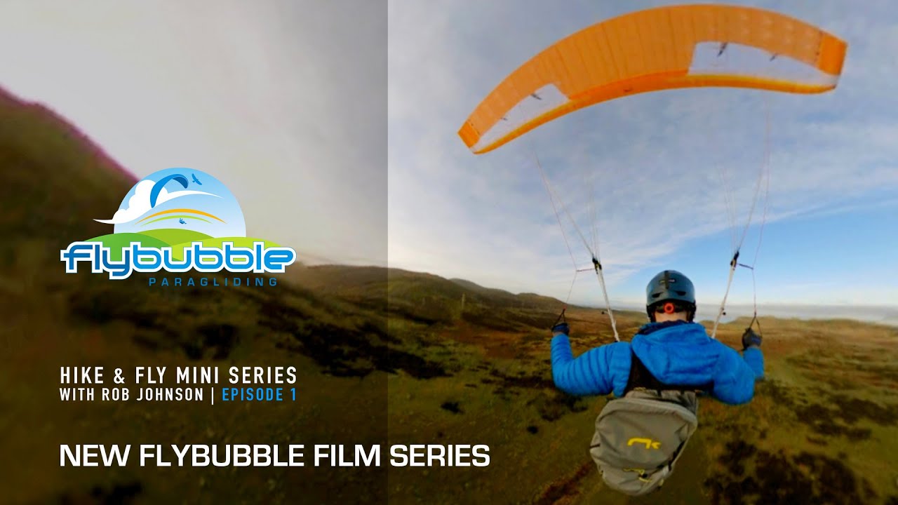 Paragliding Hike & Fly from my home in Snowdonia in North Wales — Flybubble Walk, Climb & Fly #1