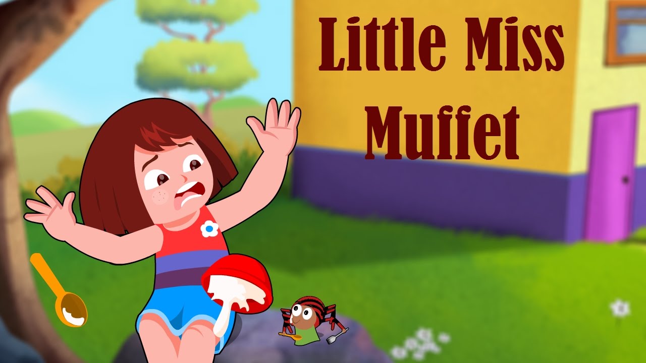 Little Miss Muffet Song For Kids - Fun & Easy To Learn Nursery Rhyme! | Kids Song Channel
