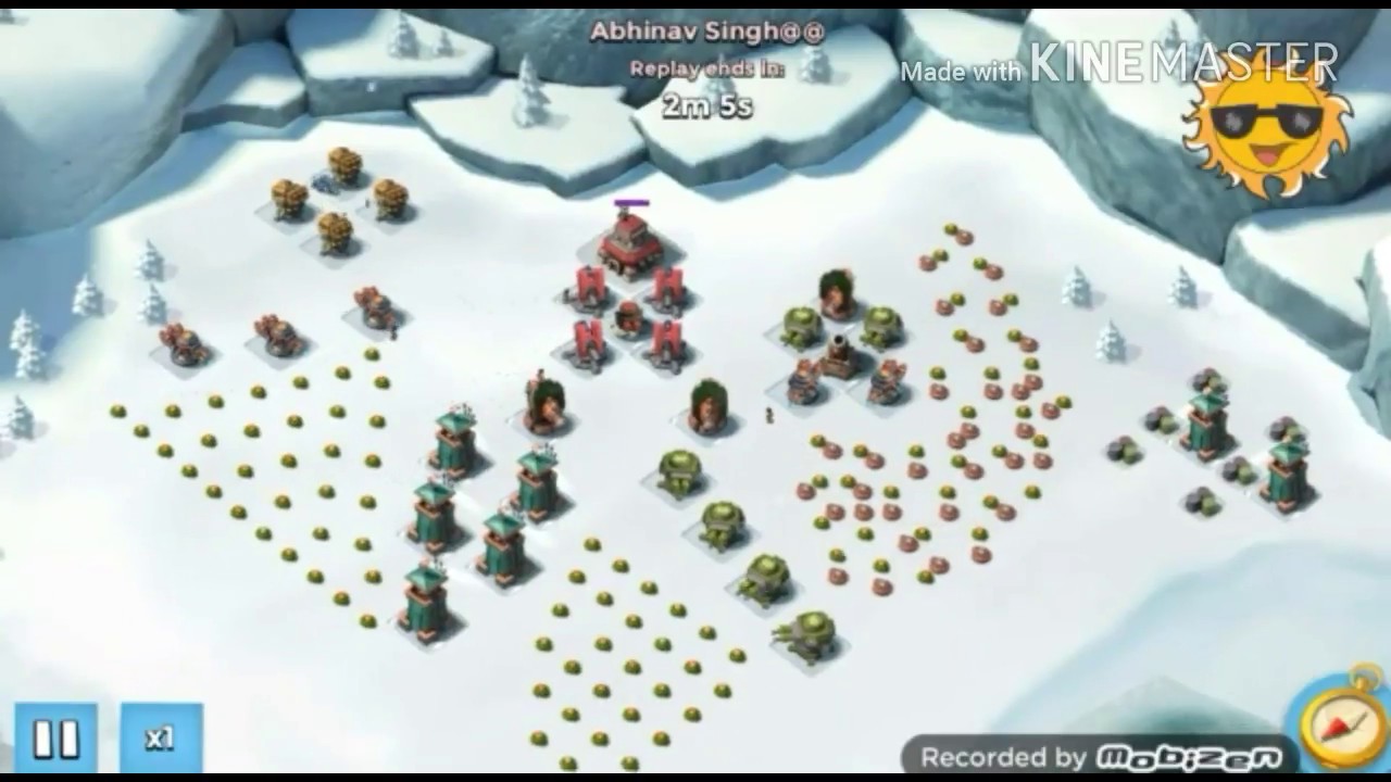 How to defeat hammerman HQ 55 headquarter in Boom beach