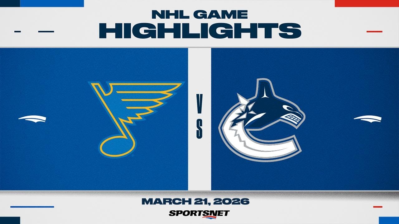 NHL Highlights | Blues vs. Canucks - March 20, 2026