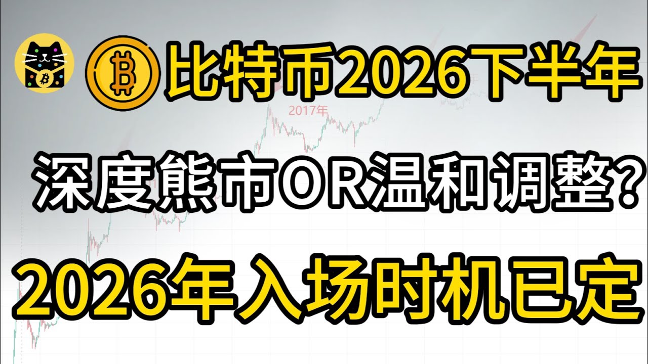 比特币2026：是深度熊市还是温和调整？数据复盘：告诉你什么时候才是真正的底部！