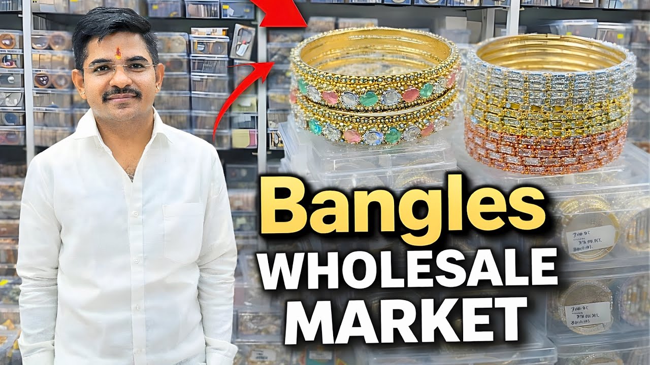 Ad Crystal Bangles Wholesale Market in Mumbai | Bhuleshwar Bangles Market Wholesale