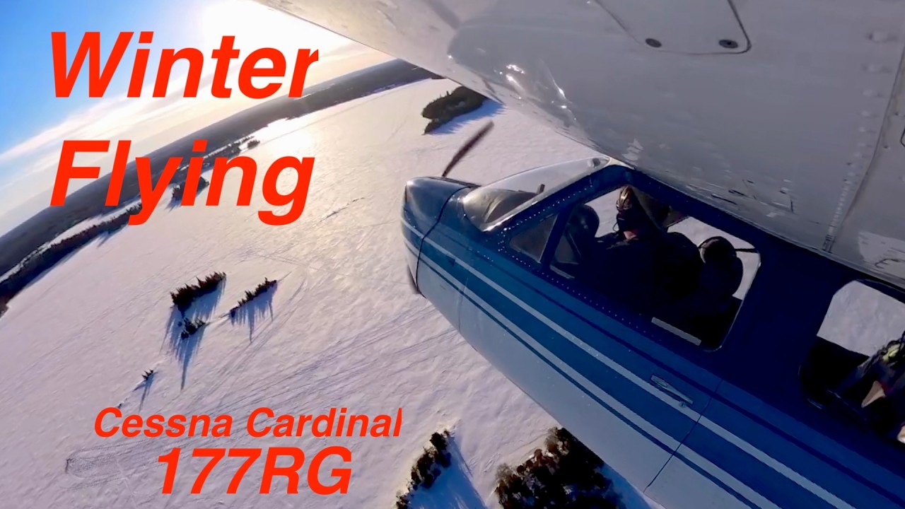 Cessna Cardinal - Winter Flying over Manitoba
