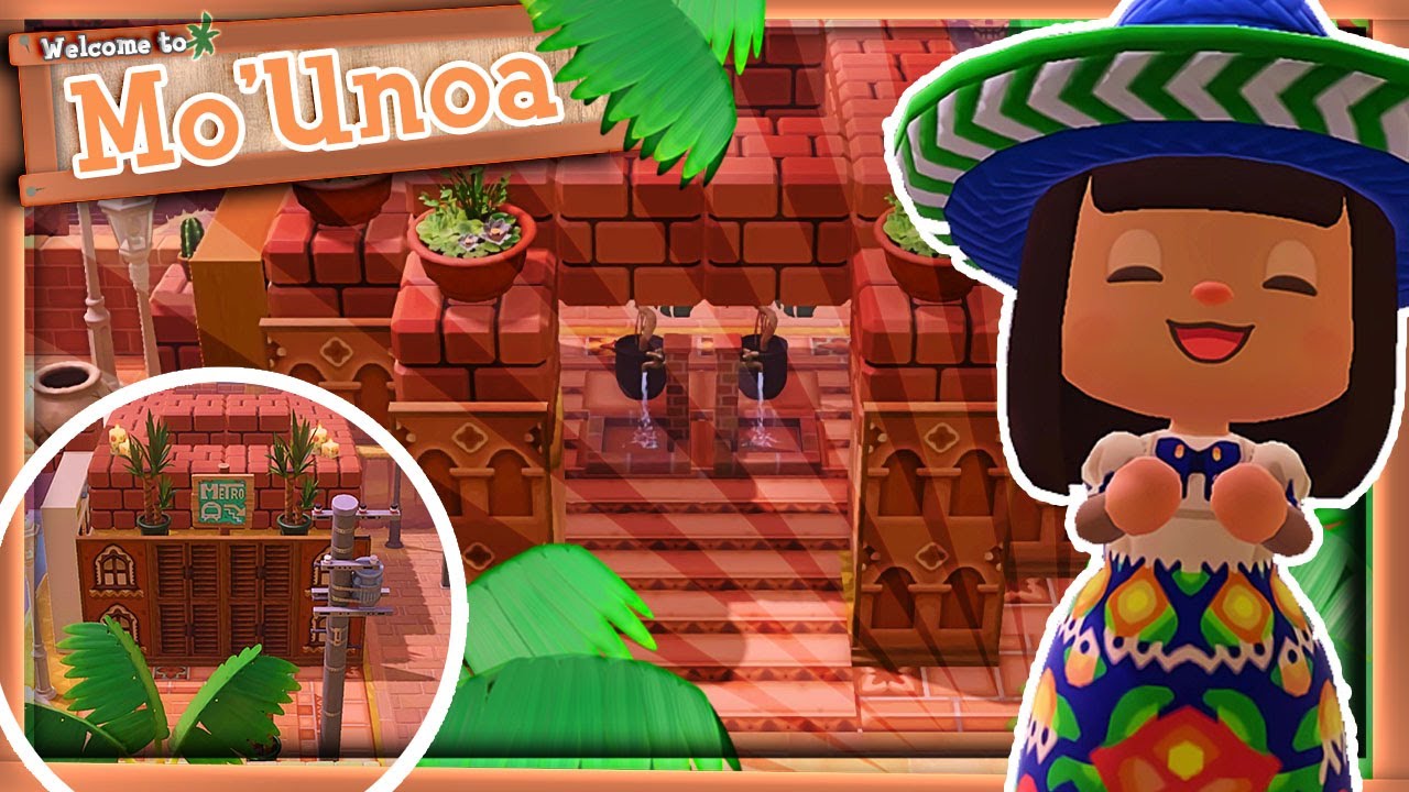 ➤Création du METRO + déco entrée de L'ILE MEXICAINE  ! ❰Animal Crossing New Horizons❱