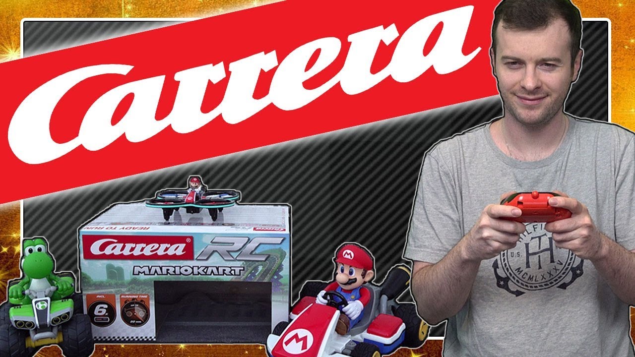 Real Life MARIO KART und MARIO DROHNE von CARRERA RC! Unboxing und Test in 4K