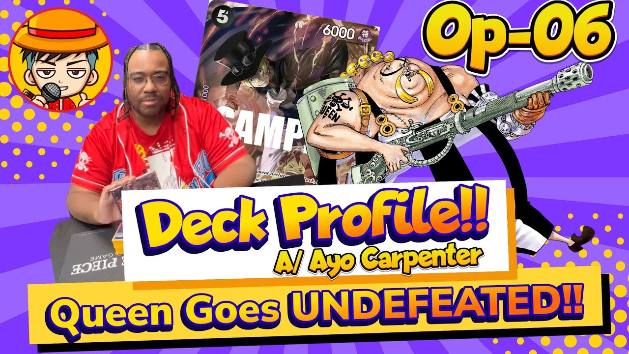 Queen Goes UNDEFEATED & Wins $200+ Sabo Promo!! Deck Profile / One Piece TCG