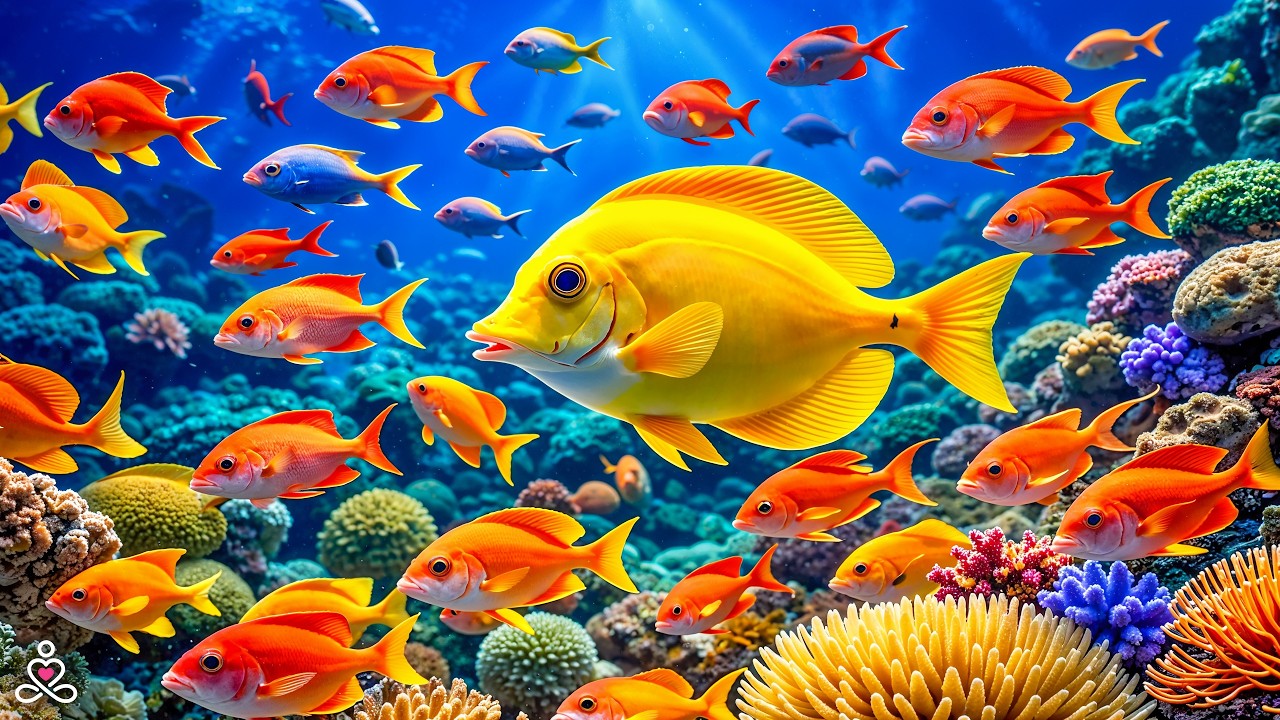 Ocean Serenity 4K - Stunning Fish & Relaxing Music for Relaxation #4