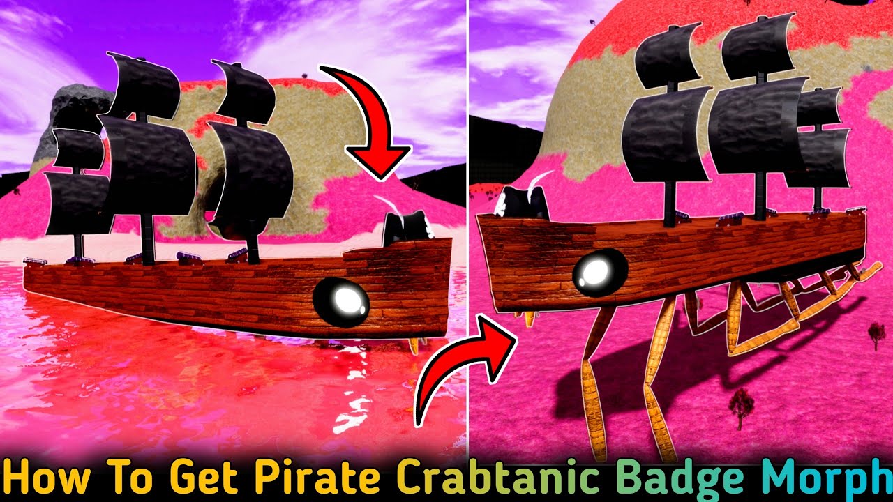 How To Get Pirate Crabtanic Badge Gamepass Morph In Roblox Tiny Universe Roleplay - Update 