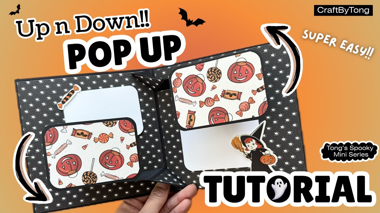 DIY Up n Down Pop Up Card 🎃 | Super Easy Tutorial Anyone Can Make!