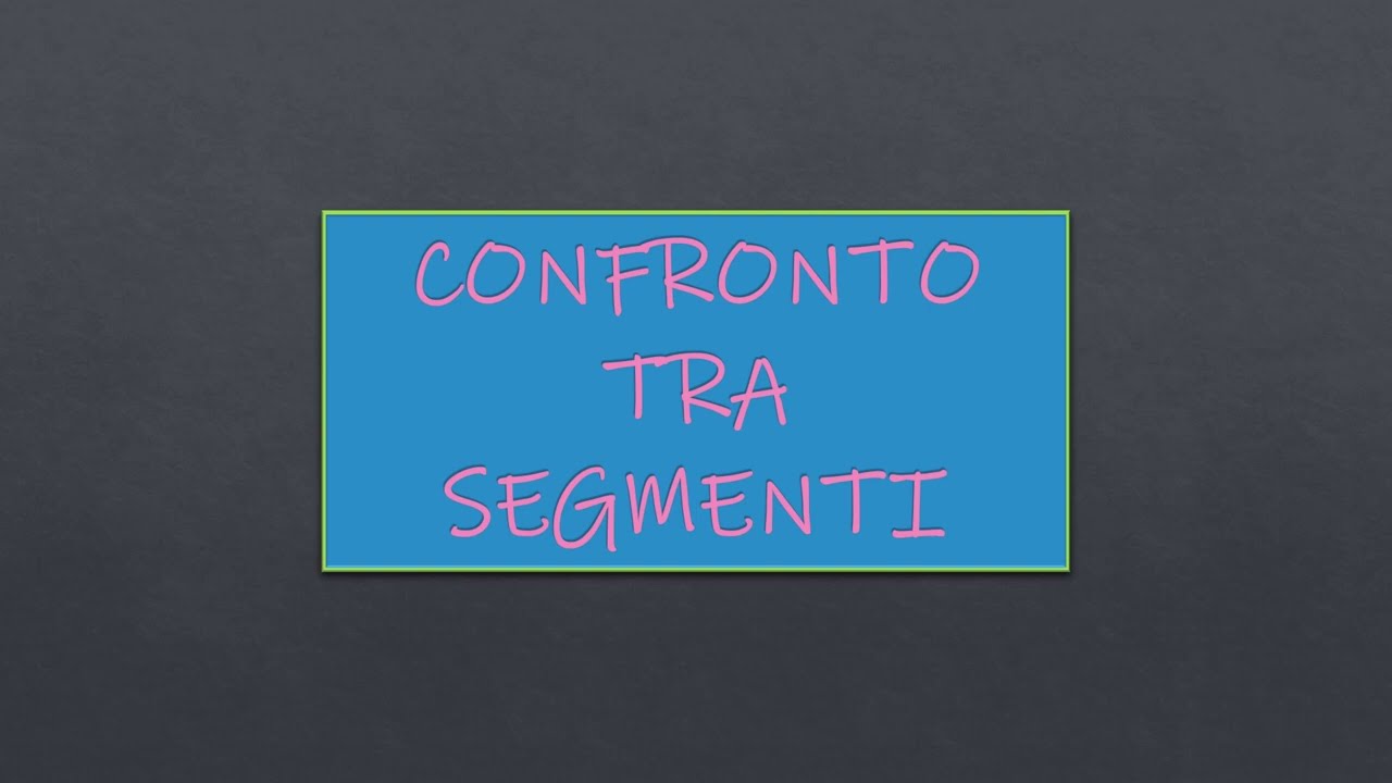 Confronto di segmenti
