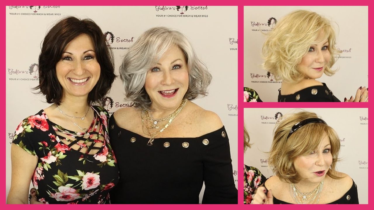 NEW Medium Length Wavy Wig- Monroe Wig- Shown in Each Color (Official Godiva's Secret Wigs Video)