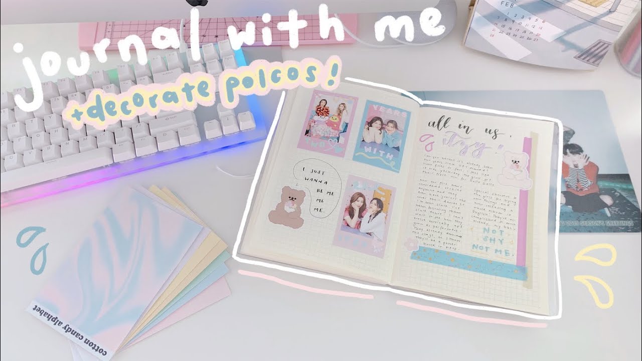 kpop journal + decorate polaroids with me!