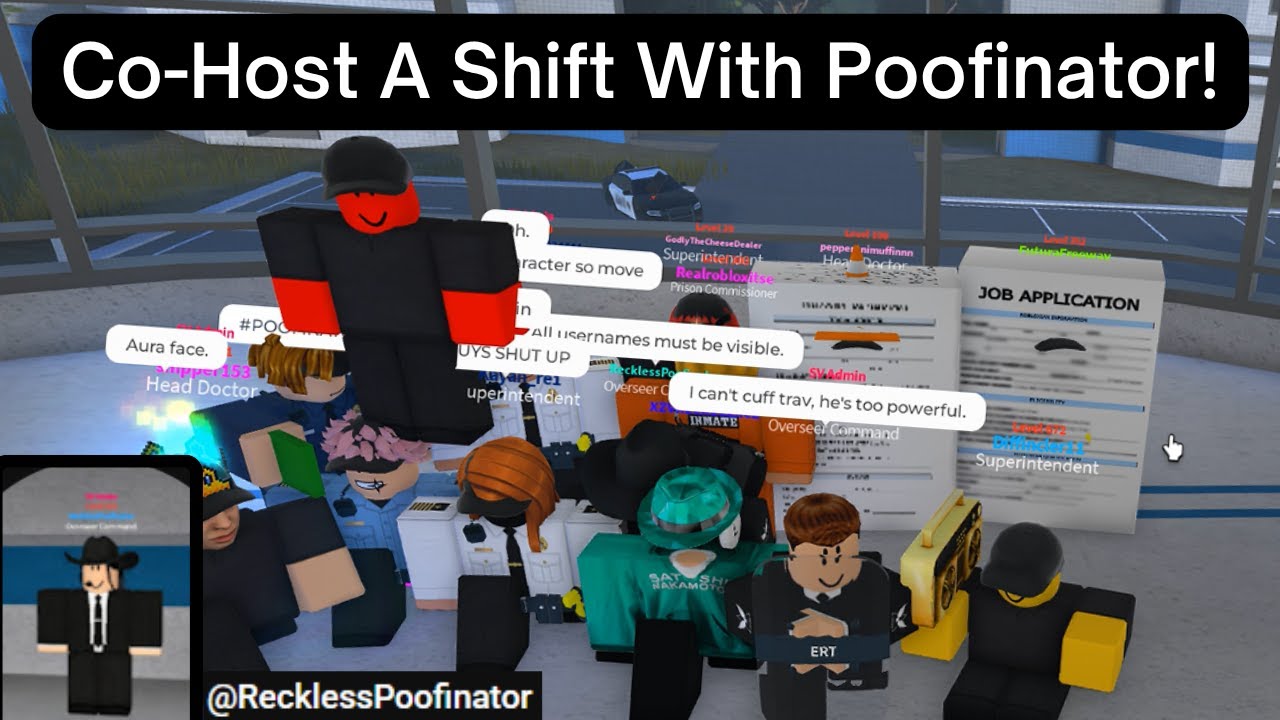 Co-Hosting A Shift With Youtuber Poofinator in Stateview Prison!