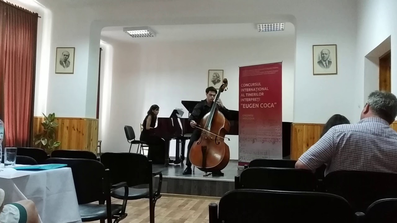G.F. Handel sonata for double bass and piano g–moll (I, ll mov)