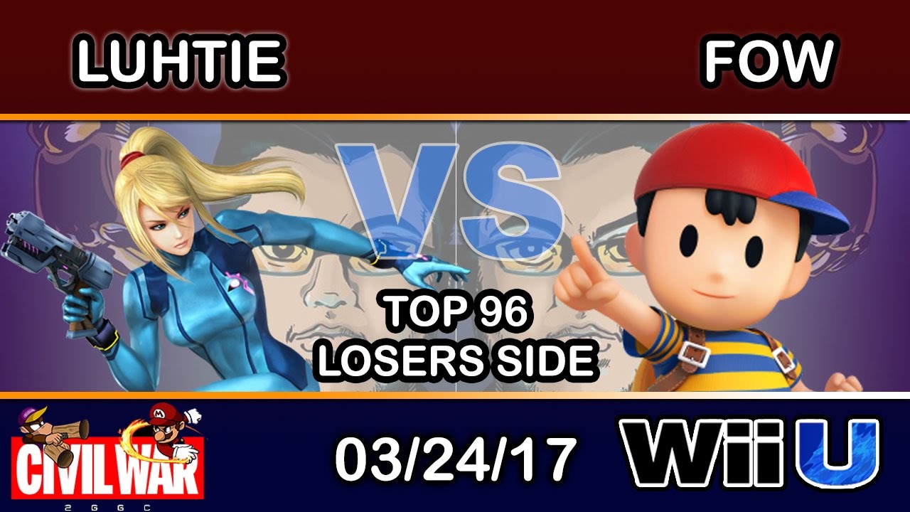 2GGC: Civil War - Luhtie (Zero Suit Samus) Vs. FOW (Ness) Top 96 Losers Side - Smash Wii U