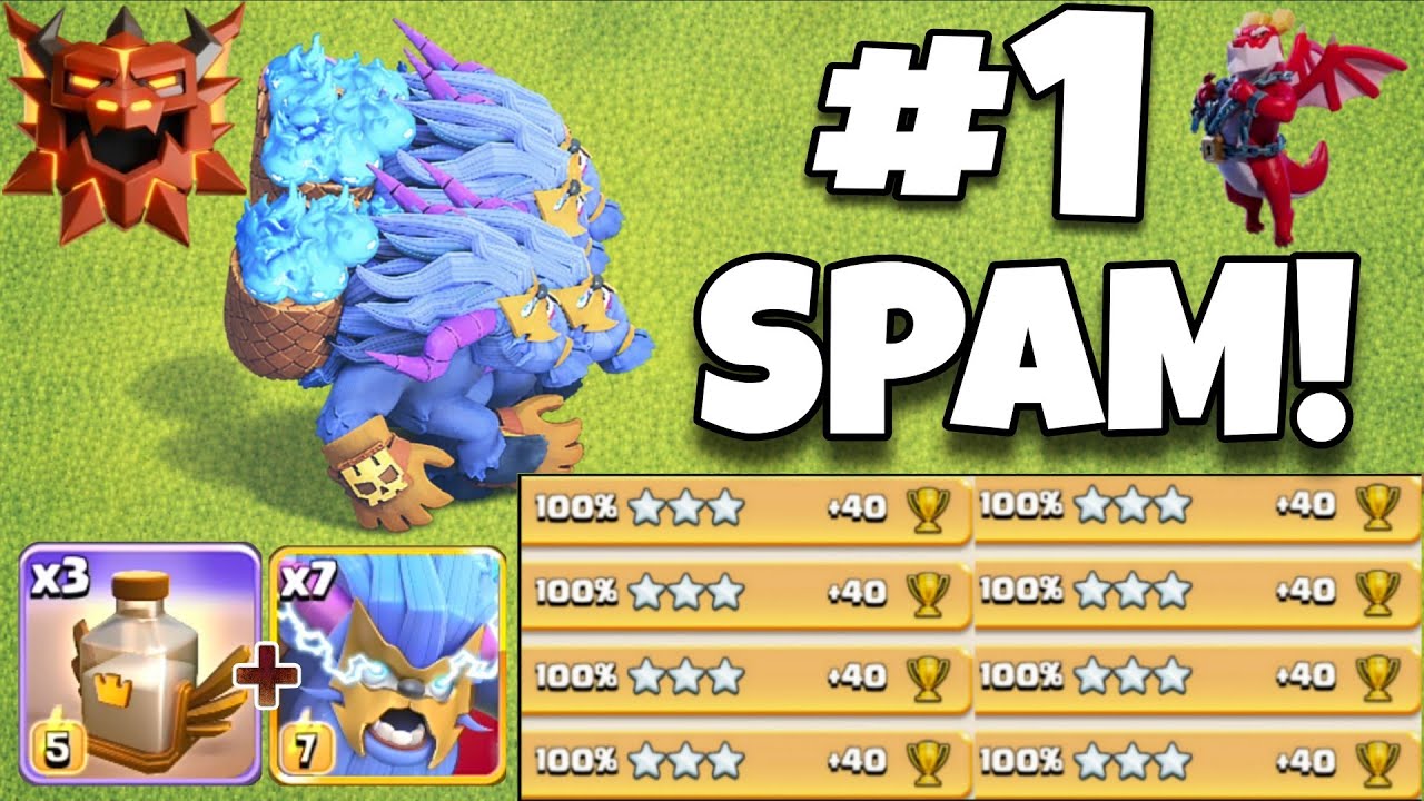 ZERO Skill Needed! Super Yeti SPAM is BROKEN in Legend League! Best Th18 Attack strategy in Coc