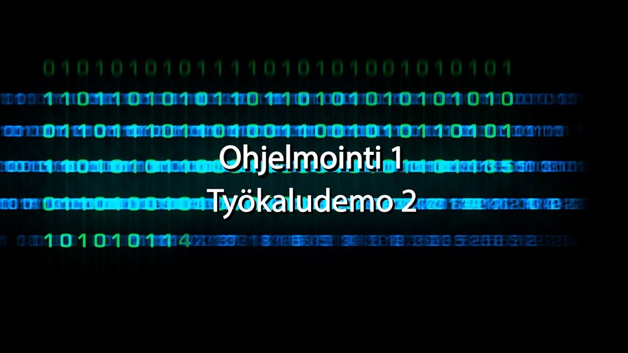 Ohjelmointi 1 - ToolDemo 2