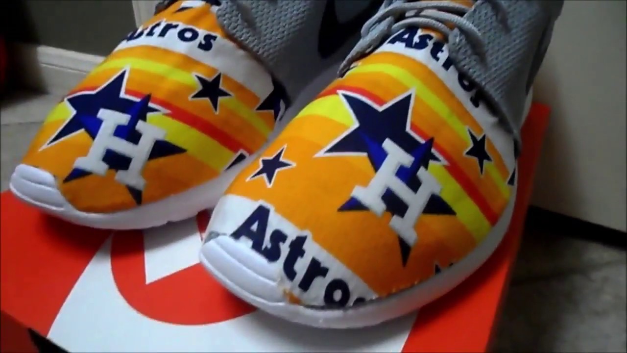Houston Astros Nike Roshe Custom