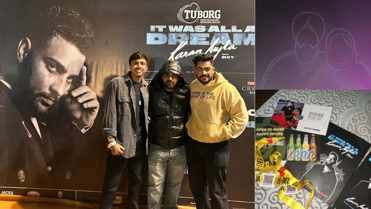 Karan Aujla Concert 🎸| It was all a dream | Delhi Concert | Kr$na, Badshah, Varun Dhawan 🎫